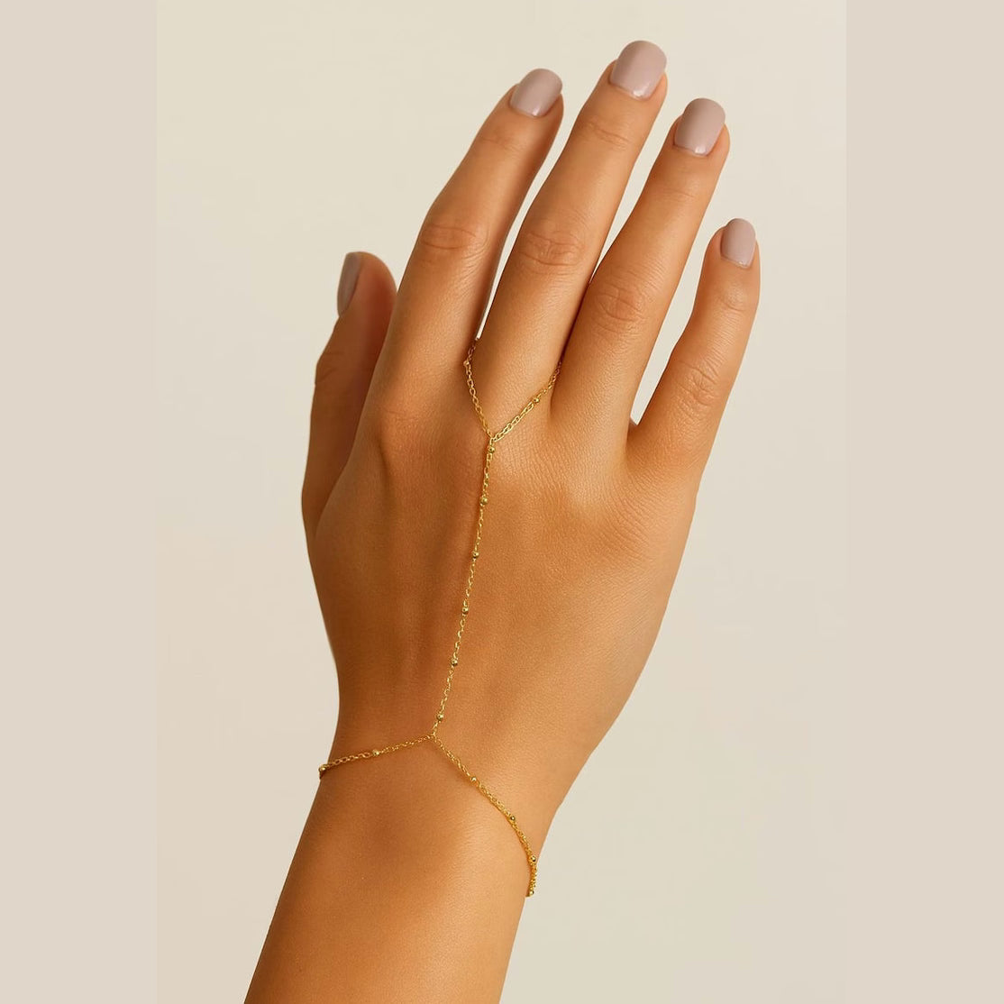 Hand Chain Bracelet with Finger Loop